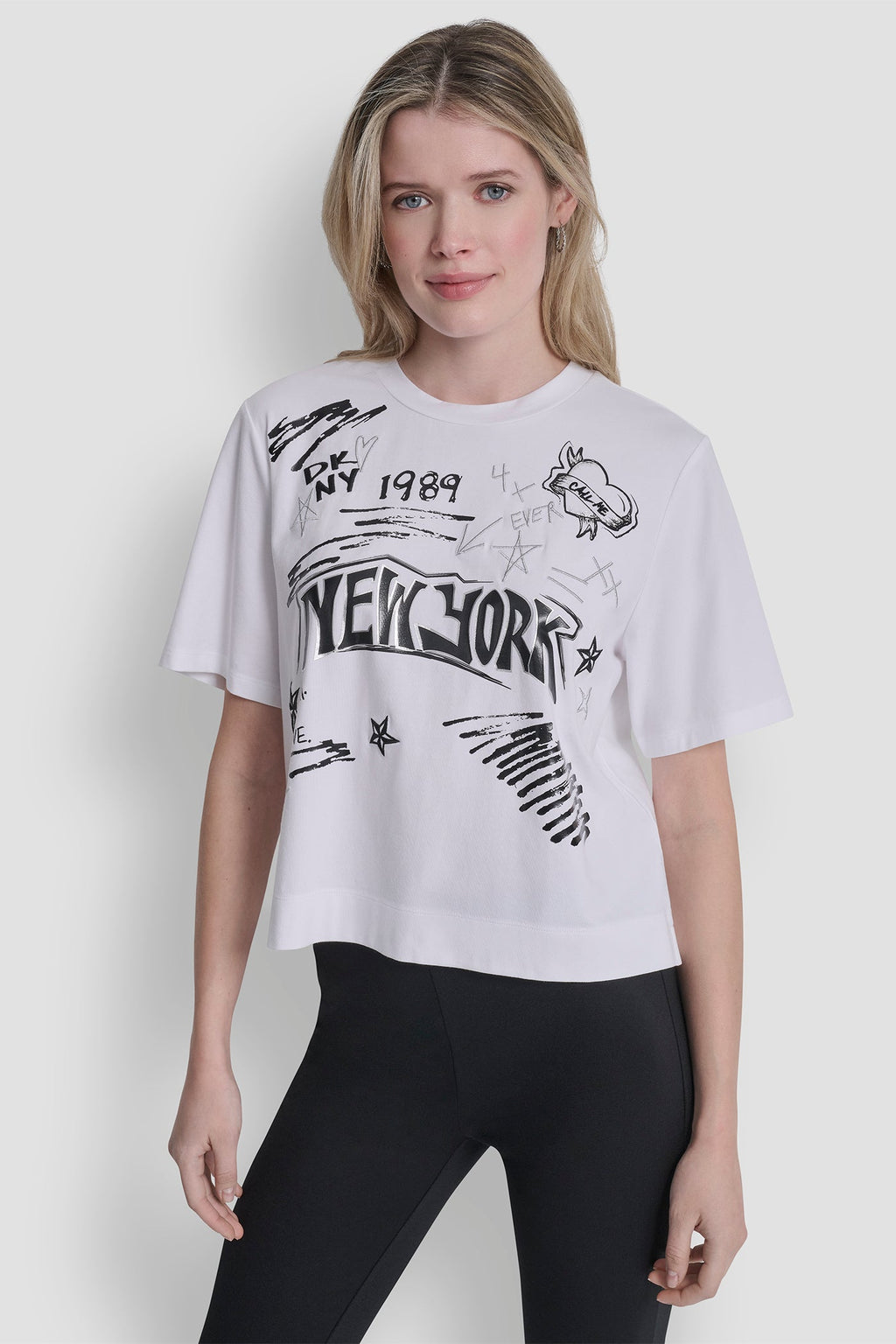 1989 NOTEBOOK SCRIBBLE GRAPHIC TEE