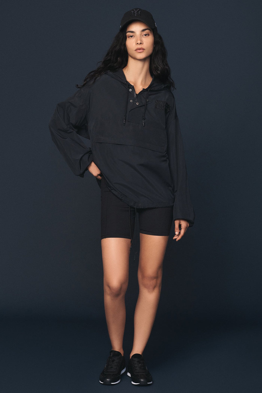 DKNY X YANKEES HALF-ZIP JACKET
