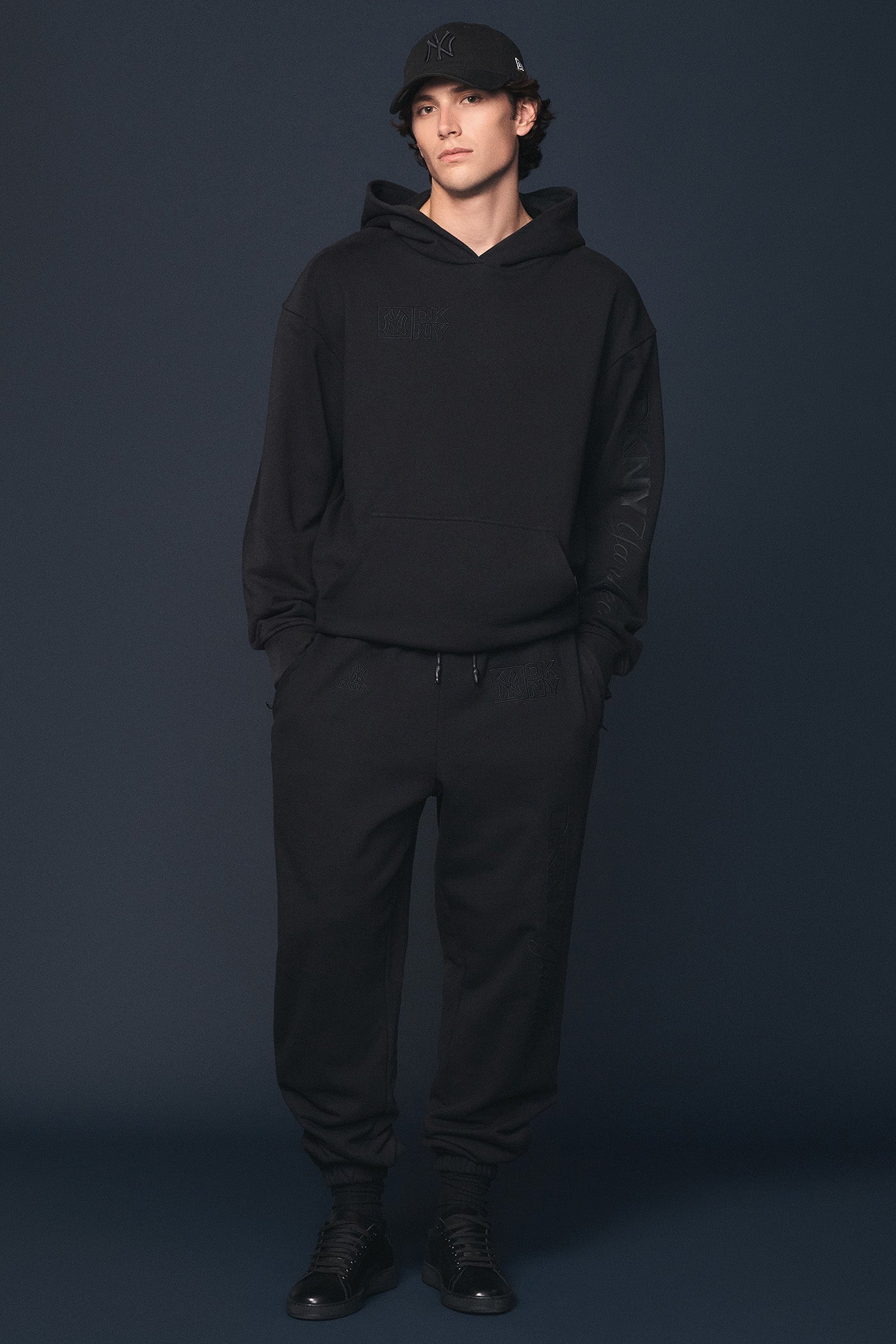 DKNY X YANKEES EMBELLISHED HOODIE