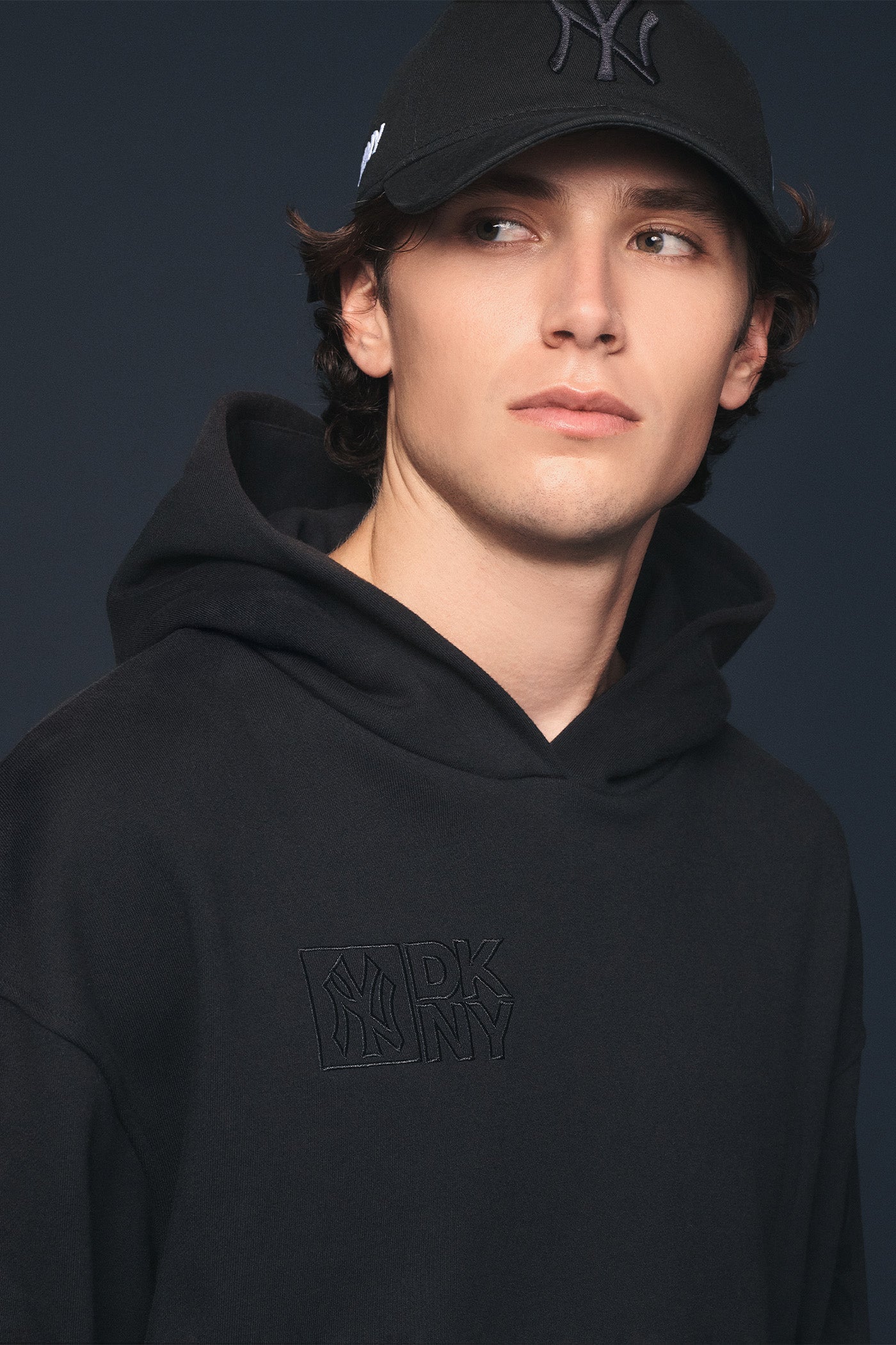 DKNY X YANKEES EMBELLISHED HOODIE