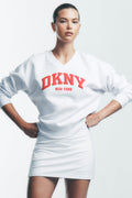 PUFF VARSITY LOGO V-NECK PULLOVER