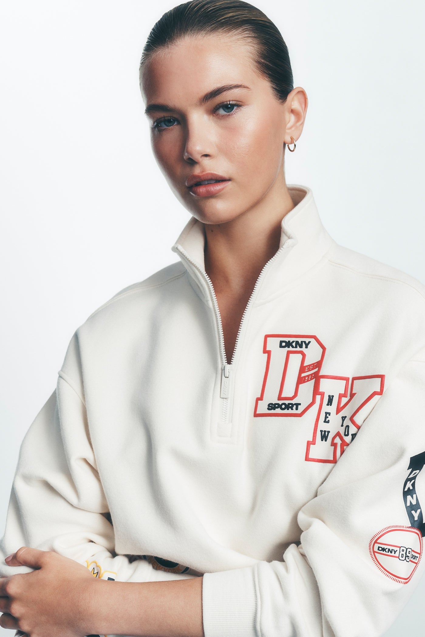 CAMPUS PATCH OVERSIZED QUARTER-ZIP