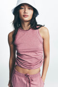 SPACEDYE TANK WITH RUCHING